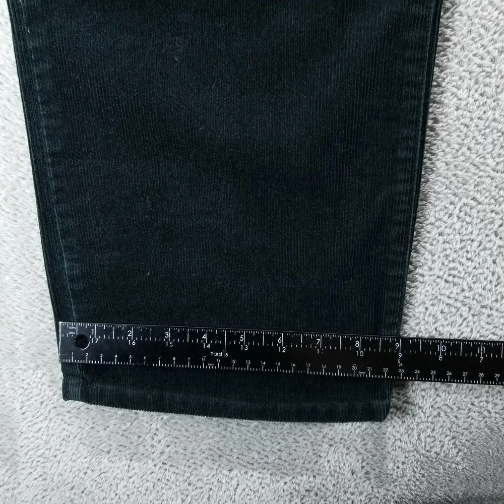 Polo Ralph Lauren Jeans Mens 36x32 Green‎ Classic Straight Corduroy Dark Wash